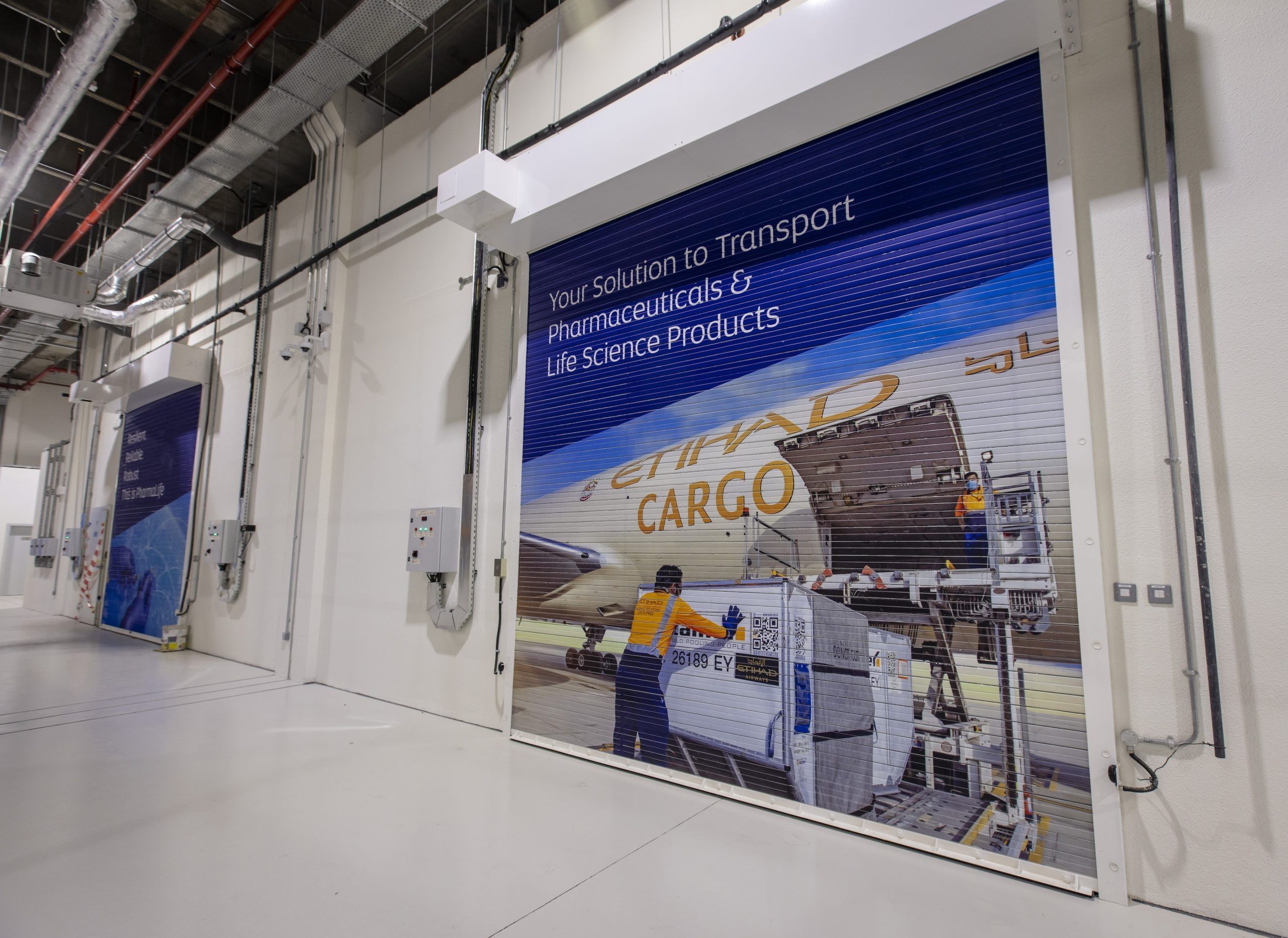 Internal image of Etihad Airport Services Cargo hub, Abu Dhabi