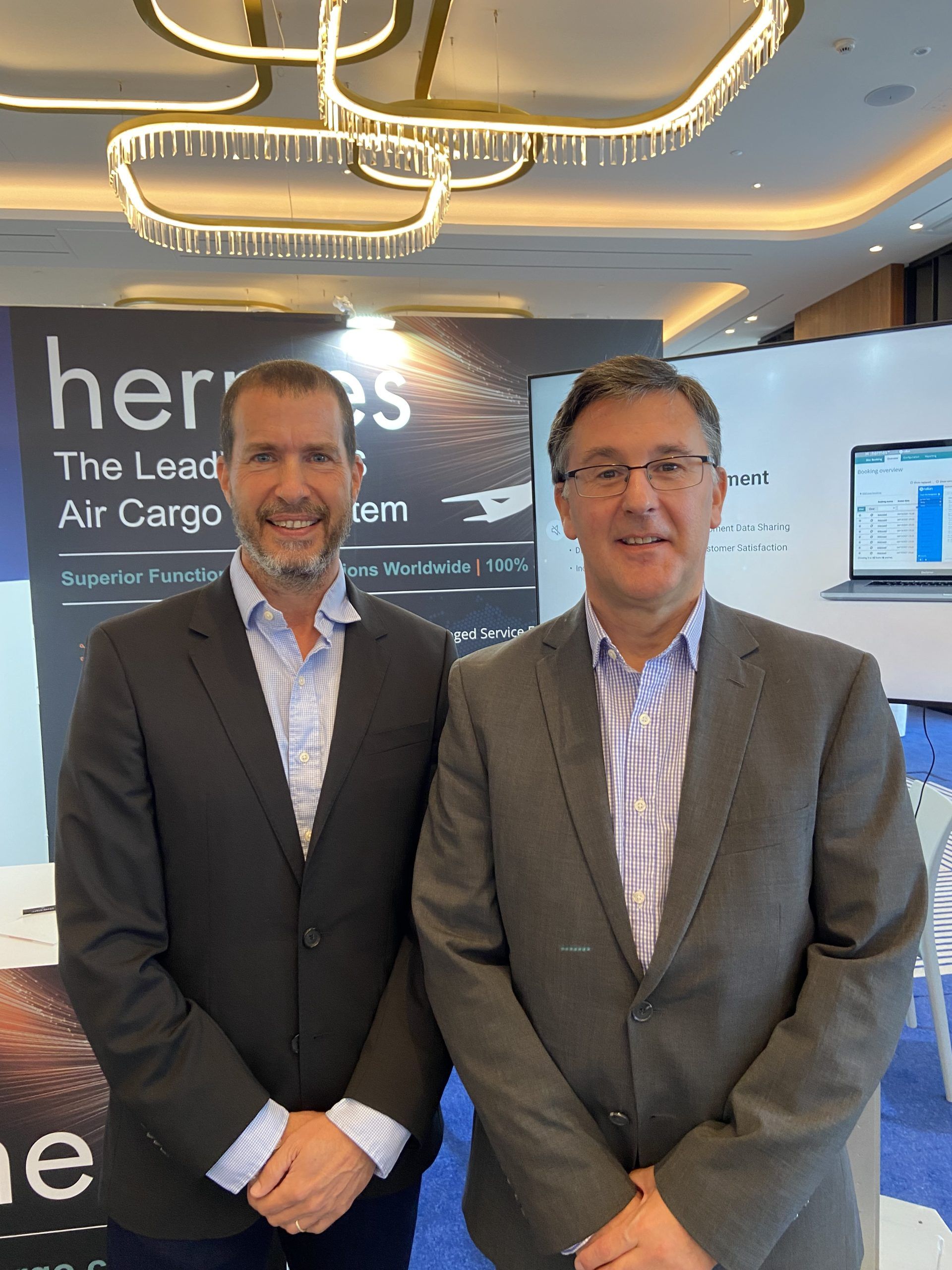 Yuval Baruch, CEO, HLT and Stuart Piper, Global Sales Director, HLT, unveiled the LMS at Air Cargo Handling & Logistics (ACHL).